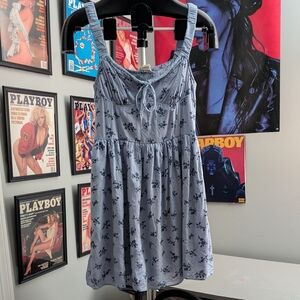 Aeropostale Light Blue Smocked Top